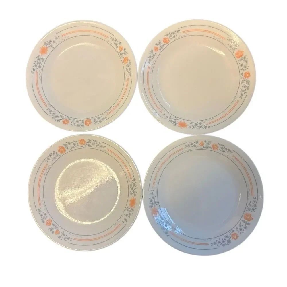 4 Corelle Apricot Grove 6 3/4” Bread Plates